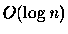 $O(\log n)$