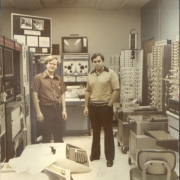 Bob Hoffman (left) when he began his career at Pitt in 1978